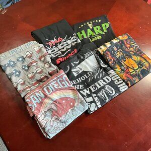 Vintage & Retro Graphic Tee Lot Surf Streetwear XL (6-Pack)